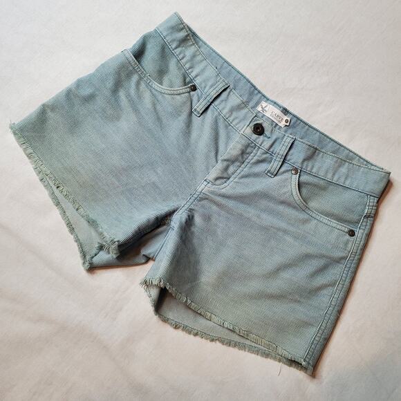 Carve Designs Women's Size 0 Oahu Corduroy Cutoff Short Light Green - Picture 1 of 6